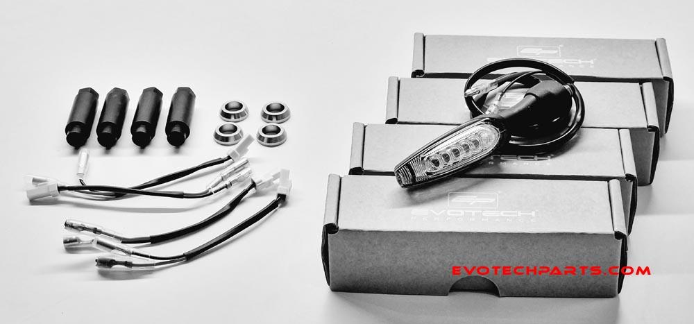 KTM Sequential LED Blinker von Evotech Performance incl. Adapter (4 Stück)